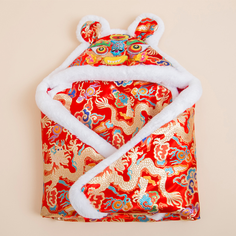 Pătură de îmbrățișare pentru nou-născuți cu imprimeu animale | Brand: Pro Eggs; Material: fibre poliesterice; Umplutură: fibre de mătase; Model: animale; Potrivit pentru vârstă: nou-născuți (0–12 luni)