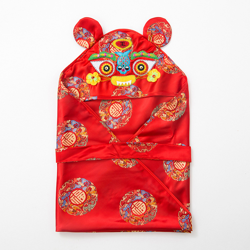 Pătură de îmbrățișare pentru nou-născuți cu imprimeu animale | Brand: Pro Eggs; Material: fibre poliesterice; Umplutură: fibre de mătase; Model: animale; Potrivit pentru vârstă: nou-născuți (0–12 luni)