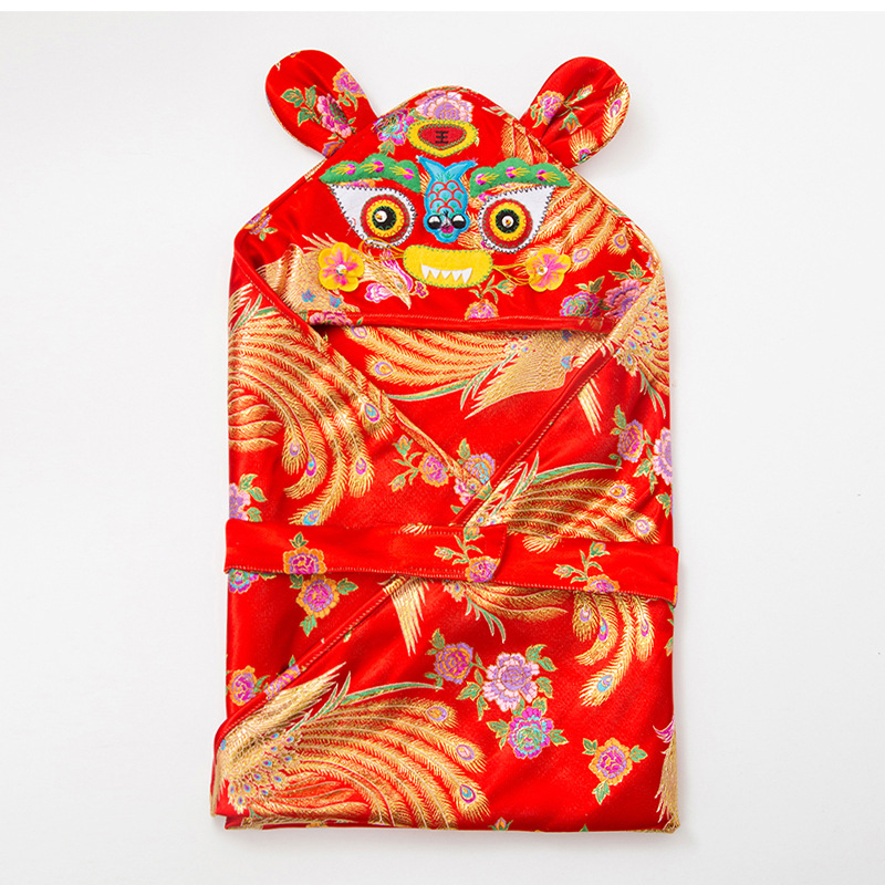 Pătură de îmbrățișare pentru nou-născuți cu imprimeu animale | Brand: Pro Eggs; Material: fibre poliesterice; Umplutură: fibre de mătase; Model: animale; Potrivit pentru vârstă: nou-născuți (0–12 luni)