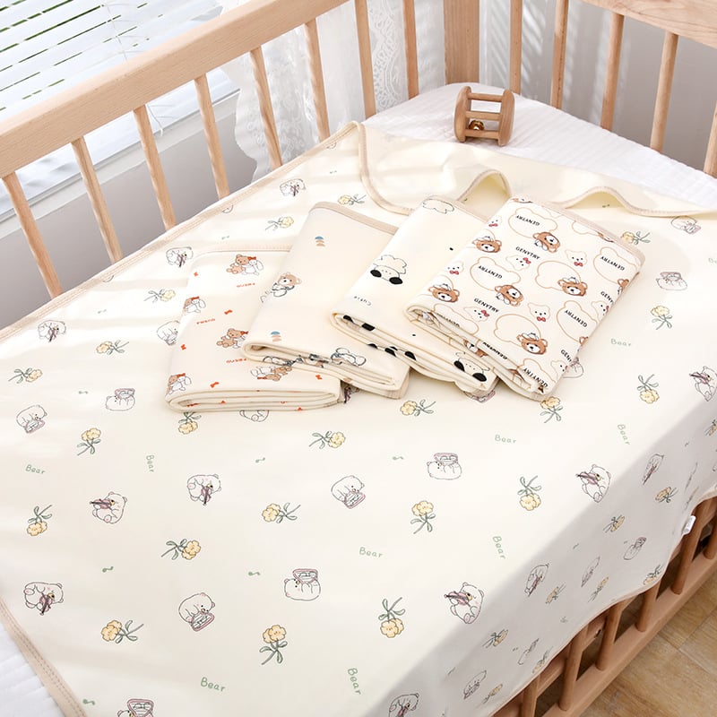 Zīdaiņu šalle no 100% kokvilnas | Jing xiao mian | vecums 0–12 mēneši | Drošības klase A | Zīmējumi: dzīvnieki, svītras, karikatūras, galvas statuja, ziedi | Sezonas: vasara, pavasaris, rudens, ziema