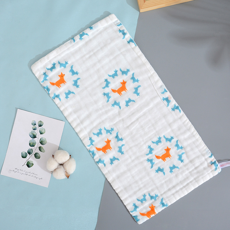 Kuuekihiline puuvillane beebide käterätt, marli näopäevik, kõrge tihedusega Seersucker