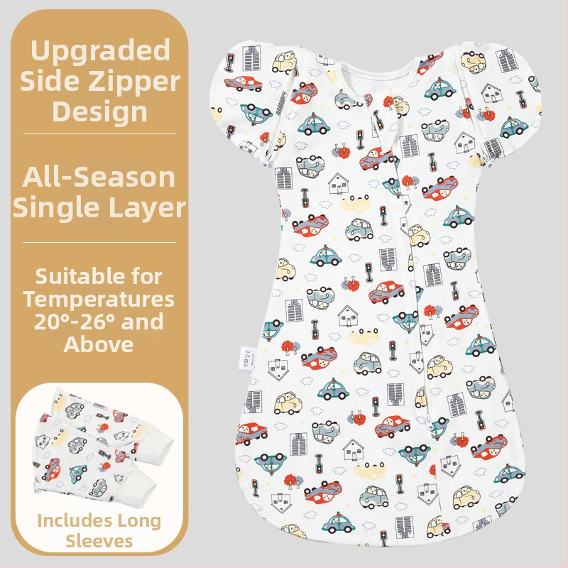 Bērnu savijamā sega – 100% kokvilna, no dzimšanas līdz 12 mēnešiem, raksts: karikatūra, drošības klase A, visiem sezonām