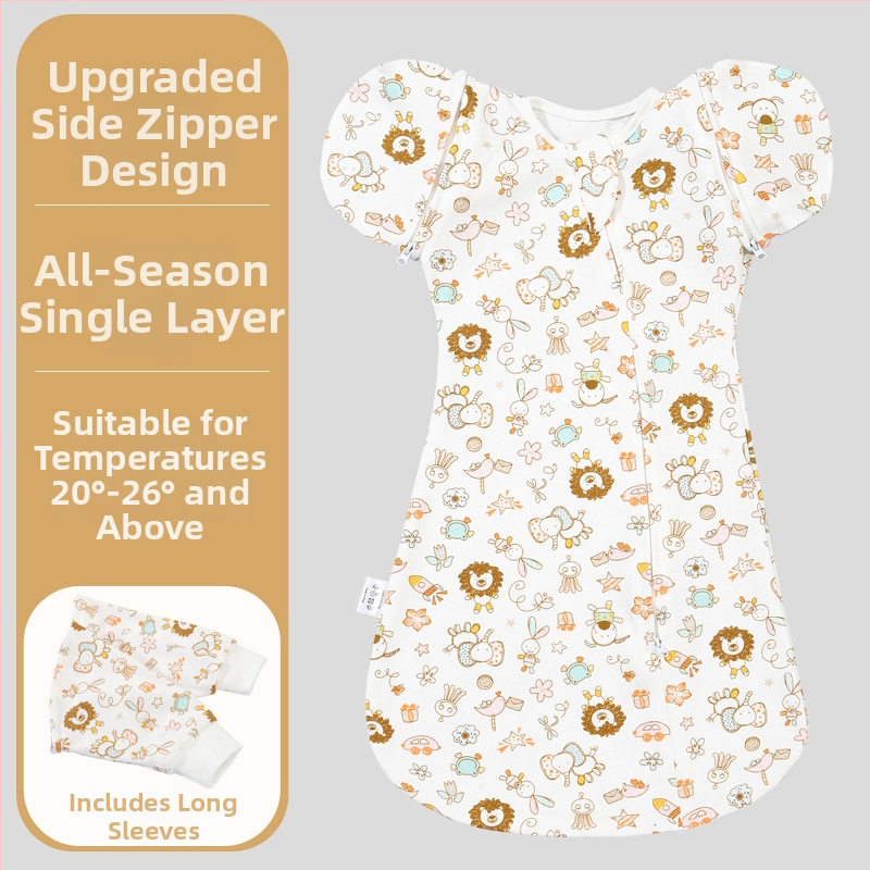 Bērnu savijamā sega – 100% kokvilna, no dzimšanas līdz 12 mēnešiem, raksts: karikatūra, drošības klase A, visiem sezonām