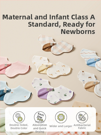 Zīdaiņu saliņa divpusēja, ūdensizturīga, kokvilna virs 95%, karikatūras raksts, 0–1 gadu vecumam