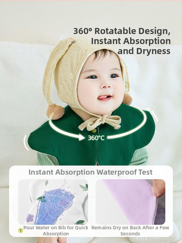 Zīdaiņu saliņa divpusēja, ūdensizturīga, kokvilna virs 95%, karikatūras raksts, 0–1 gadu vecumam