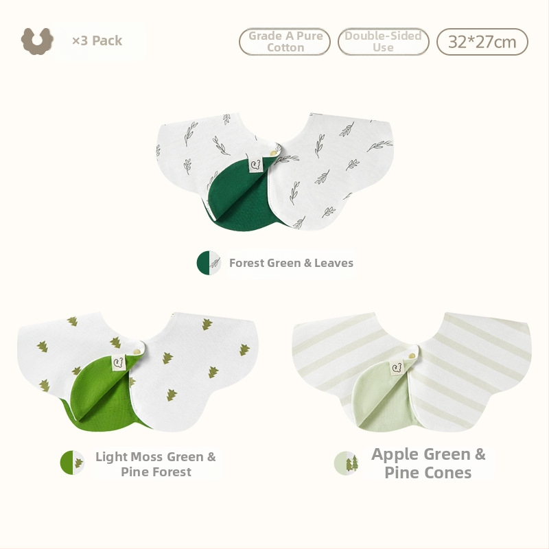 Zīdaiņu saliņa divpusēja, ūdensizturīga, kokvilna virs 95%, karikatūras raksts, 0–1 gadu vecumam