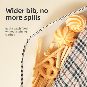 Unisex pieaugušo ūdensizturīgs ēšanas bibs, poliesteru–kokvilnas audums, plaid raksts, drošības klase A