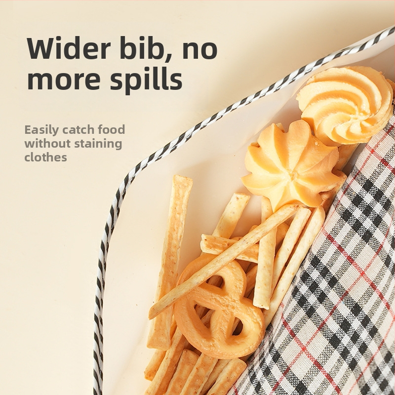 Unisex pieaugušo ūdensizturīgs ēšanas bibs, poliesteru–kokvilnas audums, plaid raksts, drošības klase A