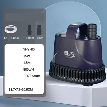 Panardinamas akvariumo siurblys, vandens siurblys, mažas dugno siurbimo siurblys, cirkuliacinis vandens siurblys su filtru, itin tylus žuvų atliekų siurbimas, vandens keitimas