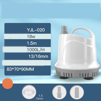 Panardinamas akvariumo siurblys, vandens siurblys, mažas dugno siurbimo siurblys, cirkuliacinis vandens siurblys su filtru, itin tylus žuvų atliekų siurbimas, vandens keitimas