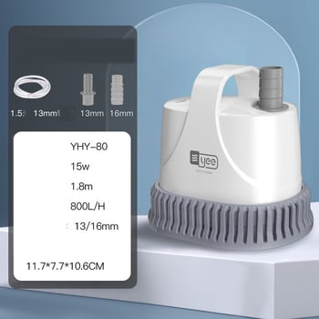 Panardinamas akvariumo siurblys, vandens siurblys, mažas dugno siurbimo siurblys, cirkuliacinis vandens siurblys su filtru, itin tylus žuvų atliekų siurbimas, vandens keitimas