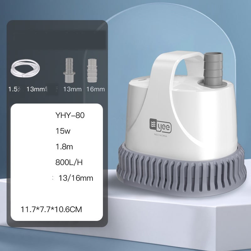 Panardinamas akvariumo siurblys, vandens siurblys, mažas dugno siurbimo siurblys, cirkuliacinis vandens siurblys su filtru, itin tylus žuvų atliekų siurbimas, vandens keitimas