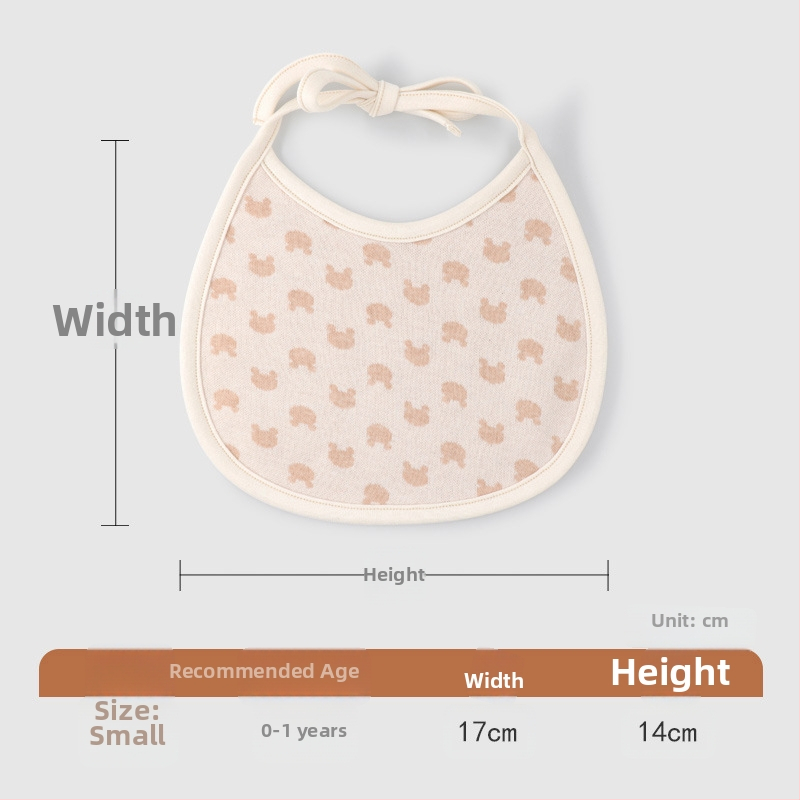 Zīdaiņu ēdināšanas sliniak, 95% tīra kokvilna, dubulti slāņi, absorbcijas, universāls, 0–12 mēnešu vecumam