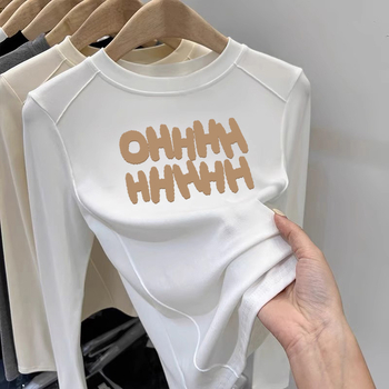 Bērnu tops ar garām piedurknēm, fleece oderi, apaļš kakls, poliesters