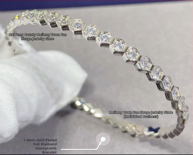 Aproces ar bišu šūnu rakstu, sakausējums, Seiko virsma, 9 g, Ins stils, rokas aksesuārs