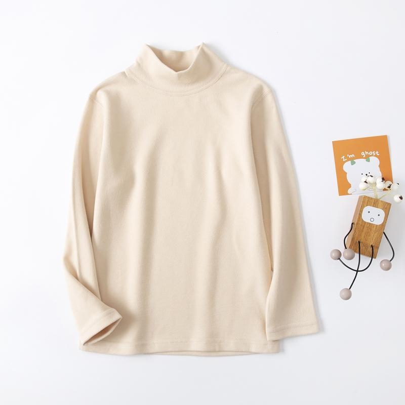 Bērnu samta termiskā tops ar garām piedurknēm un vidēji augstu kaklu, Derong audums (rudens 2025)