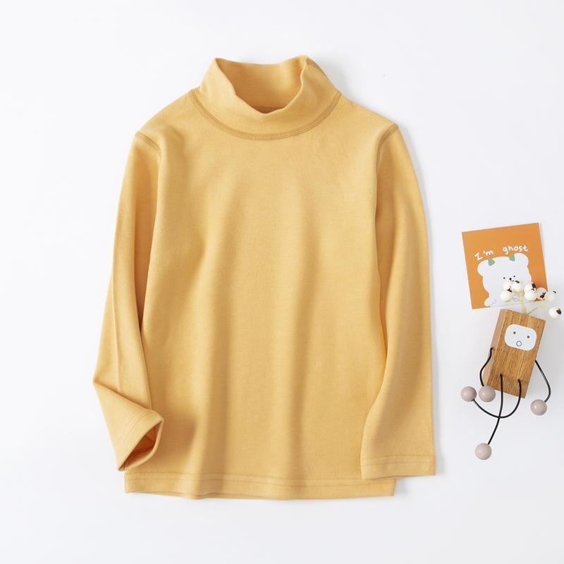Bērnu samta termiskā tops ar garām piedurknēm un vidēji augstu kaklu, Derong audums (rudens 2025)