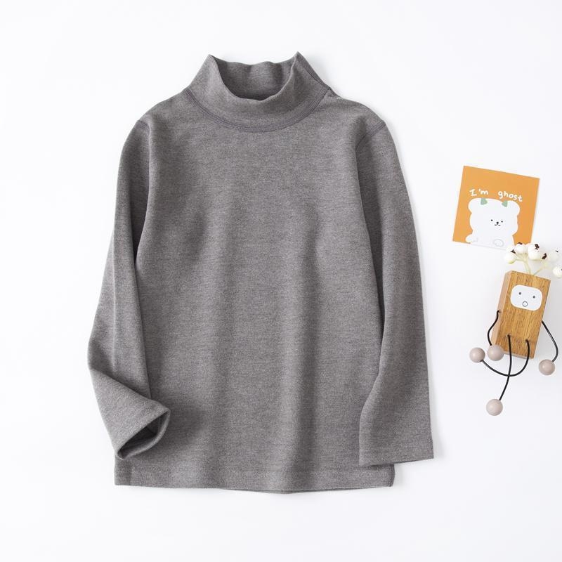 Bērnu samta termiskā tops ar garām piedurknēm un vidēji augstu kaklu, Derong audums (rudens 2025)