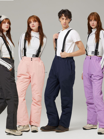 Unisex skijaške hlače, vjetroodporne i vodootporne, prozračne, Oxford tkanina, stil 8007