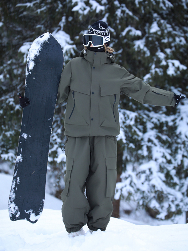 Unisex skijaški komplet: vodootporan, otporan na vjetar, topao s P cotton punom, za zimske sportove