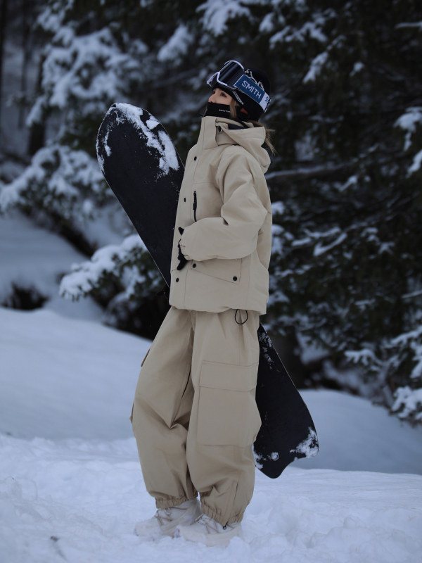 Unisex skijaški komplet: vodootporan, otporan na vjetar, topao s P cotton punom, za zimske sportove