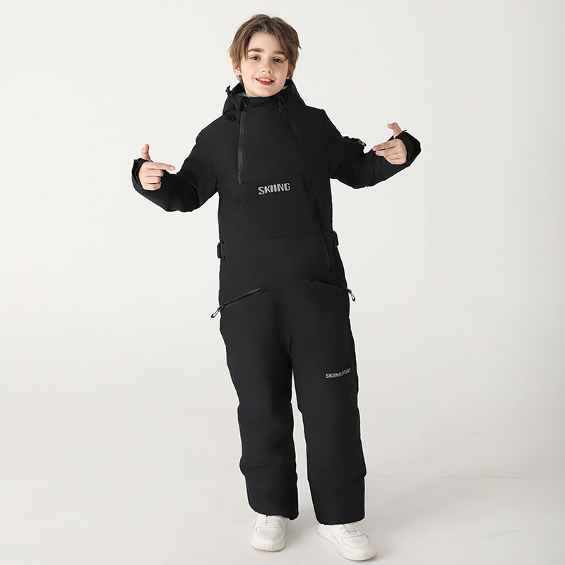 Dječji skijaški komplet — unisex, prozračan, vodootporan, otporan na vjetar, topao; tkanina: smjesa sintetičkih vlakana, punilo: pamuk, podstava: poliester