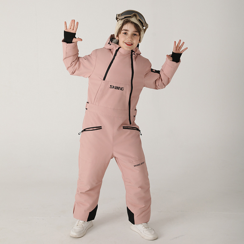 Dječji skijaški komplet — unisex, prozračan, vodootporan, otporan na vjetar, topao; tkanina: smjesa sintetičkih vlakana, punilo: pamuk, podstava: poliester