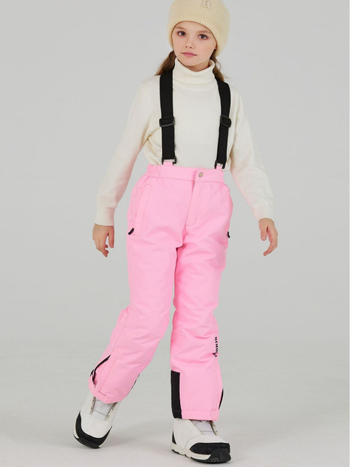 Pantaloni de schi pentru copii, respirabili, impermeabili 12000, țesătură Oxford, căptușeală groasă, umplutură din bumbac tors