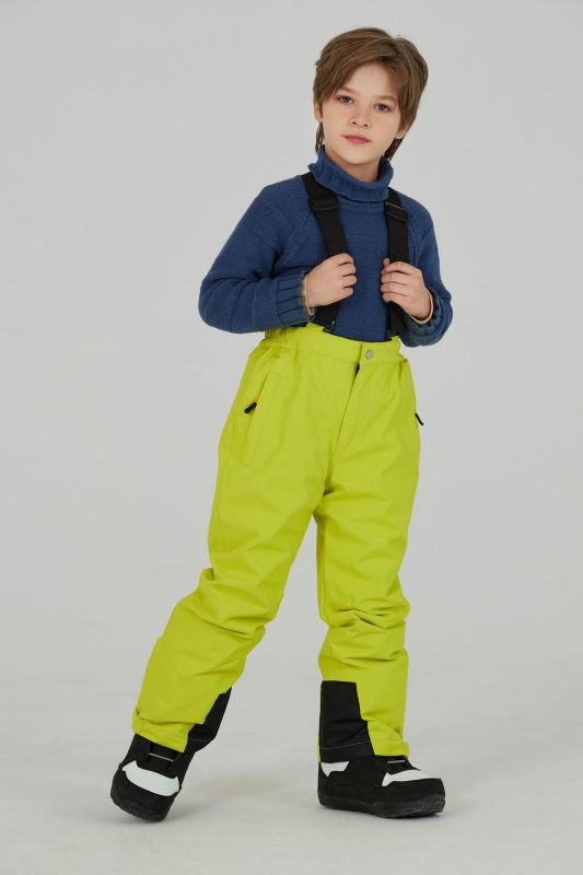 Pantaloni de schi pentru copii, respirabili, impermeabili 12000, țesătură Oxford, căptușeală groasă, umplutură din bumbac tors