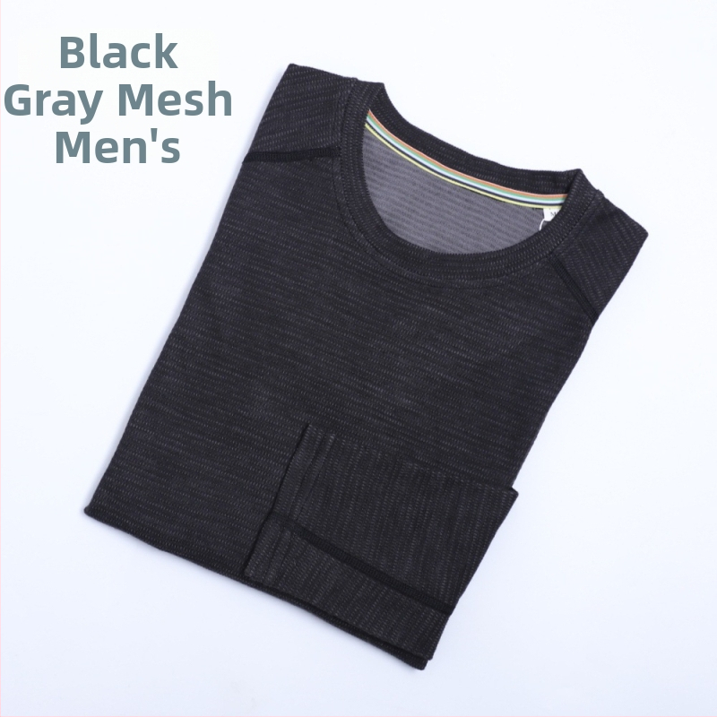 Merino vilnas ātri žūstošanas komplekts - Unisex, vienkrāsains raksts, vilnas-poliester audums, sezona: ziema, pavasaris, rudens