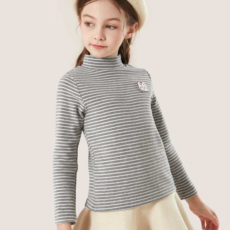 Meitenēm garām piedurknēm kokvilnas T-krekls, 95% kokvilna, vecuma grupas 3–8 un 8+, pavasaris un rudens, drošības klase A