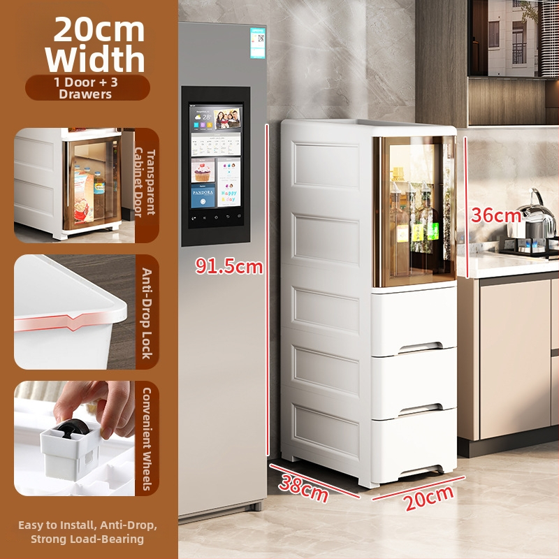 Peng Chao uzglabāšanas skapis, PP materiāls, uz grīdas montāža, modelis 2020, vienkāršs un moderns stils