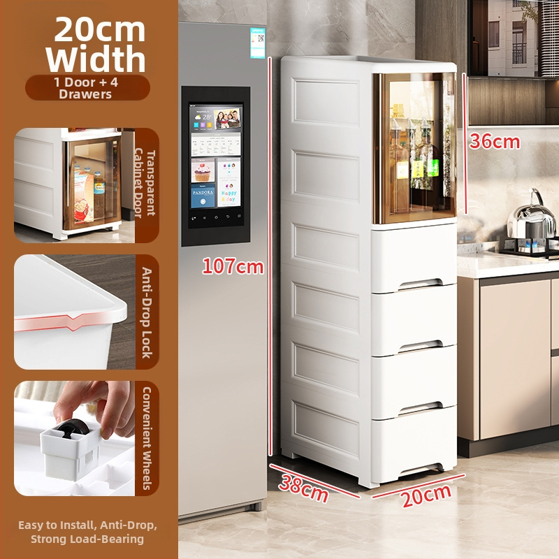 Peng Chao uzglabāšanas skapis, PP materiāls, uz grīdas montāža, modelis 2020, vienkāršs un moderns stils