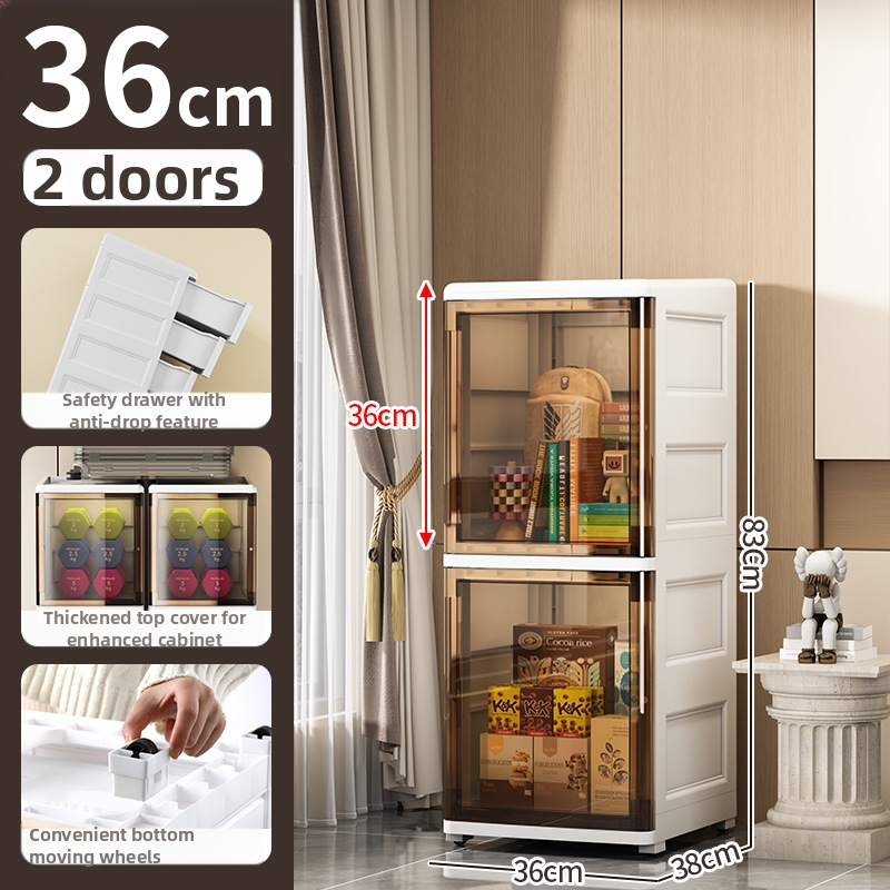 Peng Chao uzglabāšanas skapis, PP materiāls, uz grīdas montāža, modelis 2020, vienkāršs un moderns stils