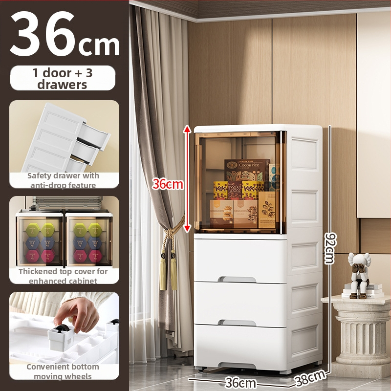 Peng Chao uzglabāšanas skapis, PP materiāls, uz grīdas montāža, modelis 2020, vienkāršs un moderns stils