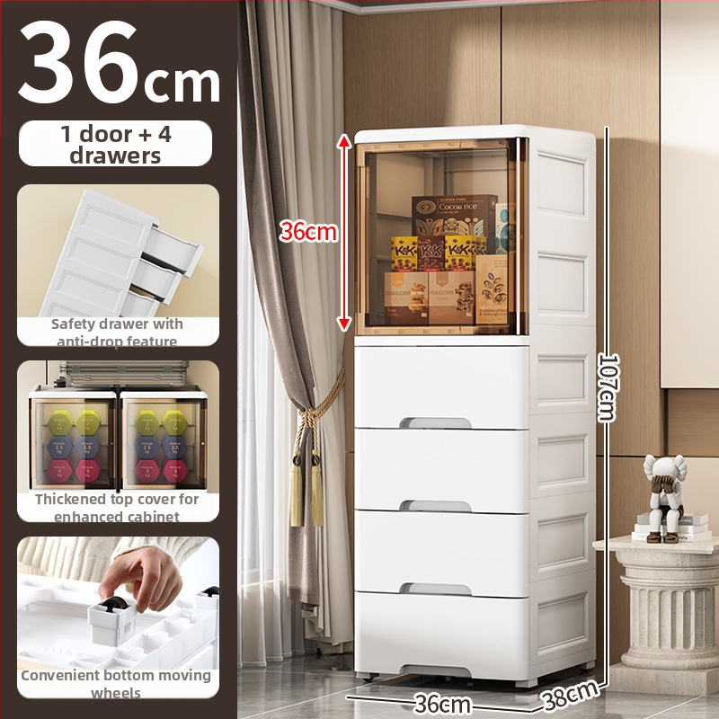 Peng Chao uzglabāšanas skapis, PP materiāls, uz grīdas montāža, modelis 2020, vienkāršs un moderns stils