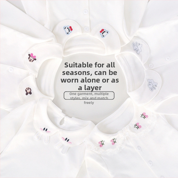 Unisex bērnu T-krekls ar garām piedurknēm, apaļas kakla līnija, 90% kokvilna, Korejas stils