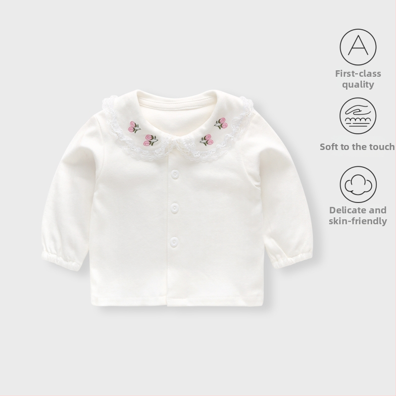 Unisex bērnu T-krekls ar garām piedurknēm, apaļas kakla līnija, 90% kokvilna, Korejas stils