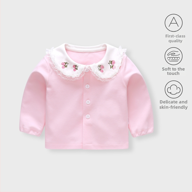 Unisex bērnu T-krekls ar garām piedurknēm, apaļas kakla līnija, 90% kokvilna, Korejas stils