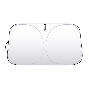 Automobilska sjenila za sunce s titanij-srebrnom tkaninom, ugrađena instalacija, univerzalna prilagodba, moguć ispis logotipa, jednostavan stil