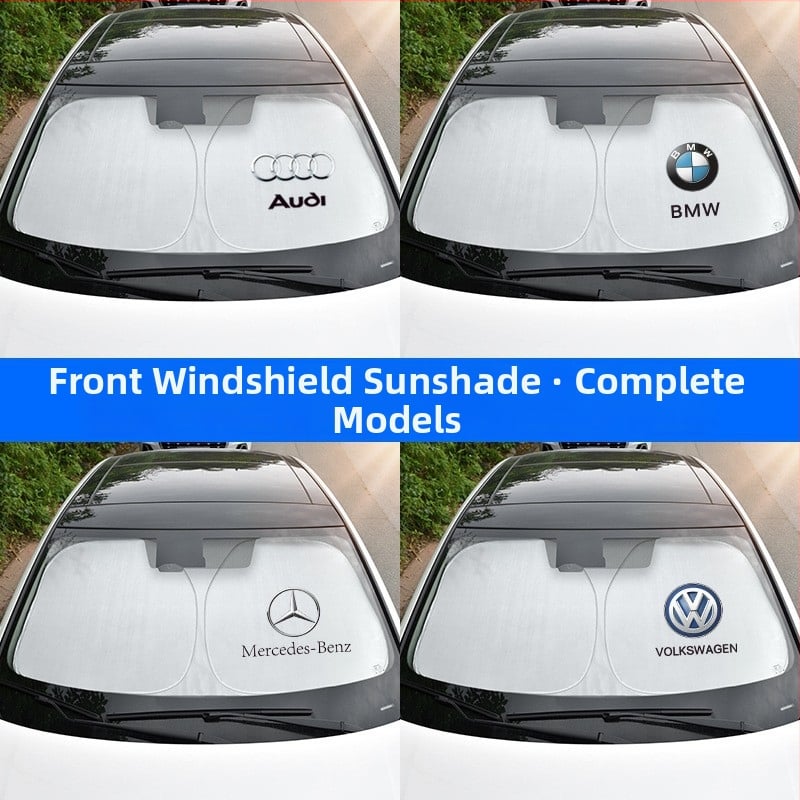 Automobilska sjenila za sunce s titanij-srebrnom tkaninom, ugrađena instalacija, univerzalna prilagodba, moguć ispis logotipa, jednostavan stil