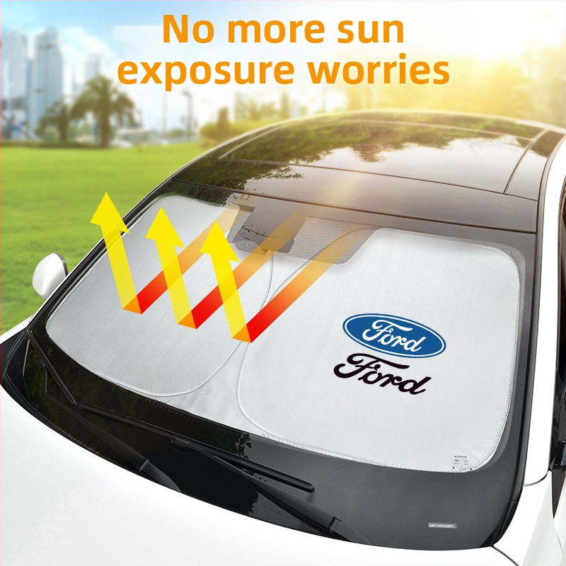 Automobilska sjenila za sunce s titanij-srebrnom tkaninom, ugrađena instalacija, univerzalna prilagodba, moguć ispis logotipa, jednostavan stil