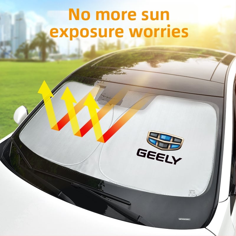 Automobilska sjenila za sunce s titanij-srebrnom tkaninom, ugrađena instalacija, univerzalna prilagodba, moguć ispis logotipa, jednostavan stil