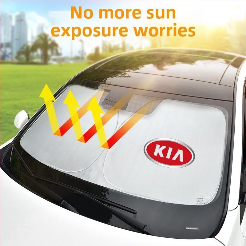 Automobilska sjenila za sunce s titanij-srebrnom tkaninom, ugrađena instalacija, univerzalna prilagodba, moguć ispis logotipa, jednostavan stil