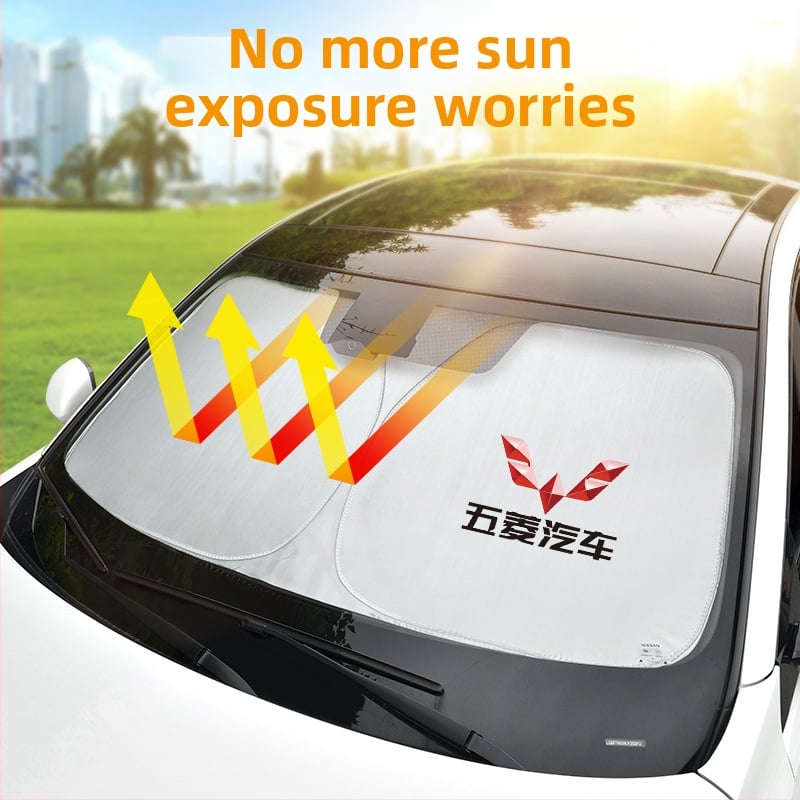 Automobilska sjenila za sunce s titanij-srebrnom tkaninom, ugrađena instalacija, univerzalna prilagodba, moguć ispis logotipa, jednostavan stil