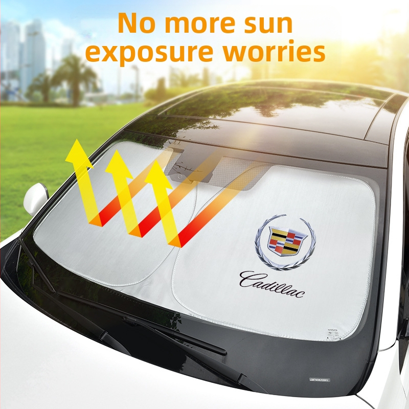 Automobilska sjenila za sunce s titanij-srebrnom tkaninom, ugrađena instalacija, univerzalna prilagodba, moguć ispis logotipa, jednostavan stil