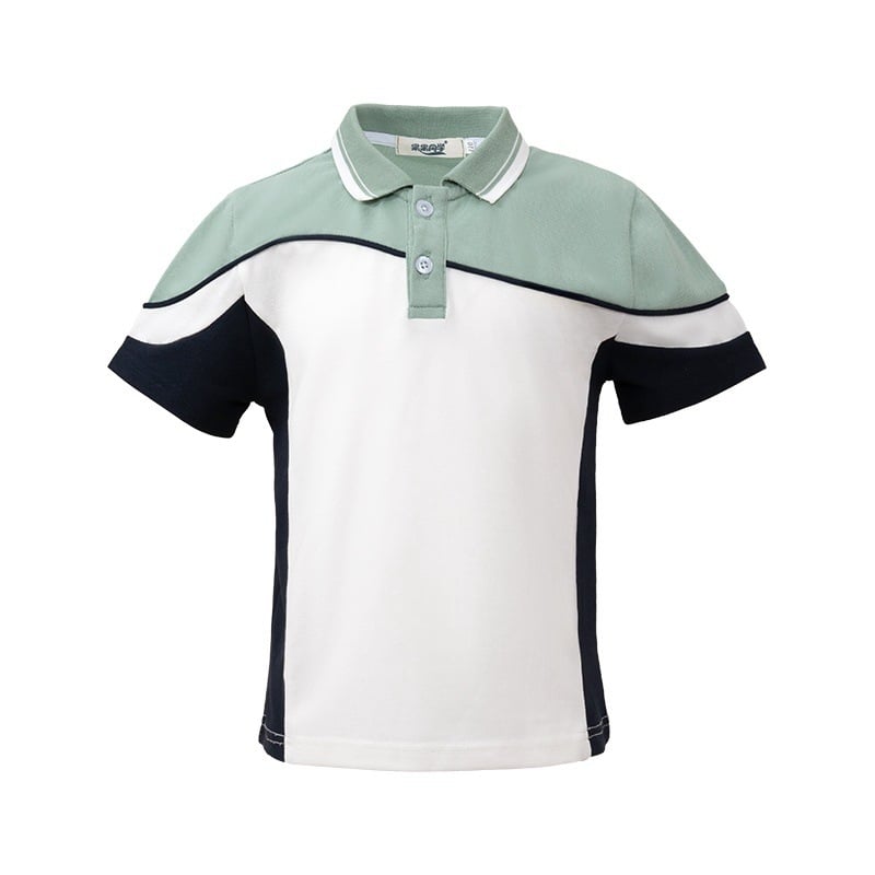 Комплект от две части училищна униформа с къс ръкав, унисекс, памук 50–70%, лято 2024, спортен стил