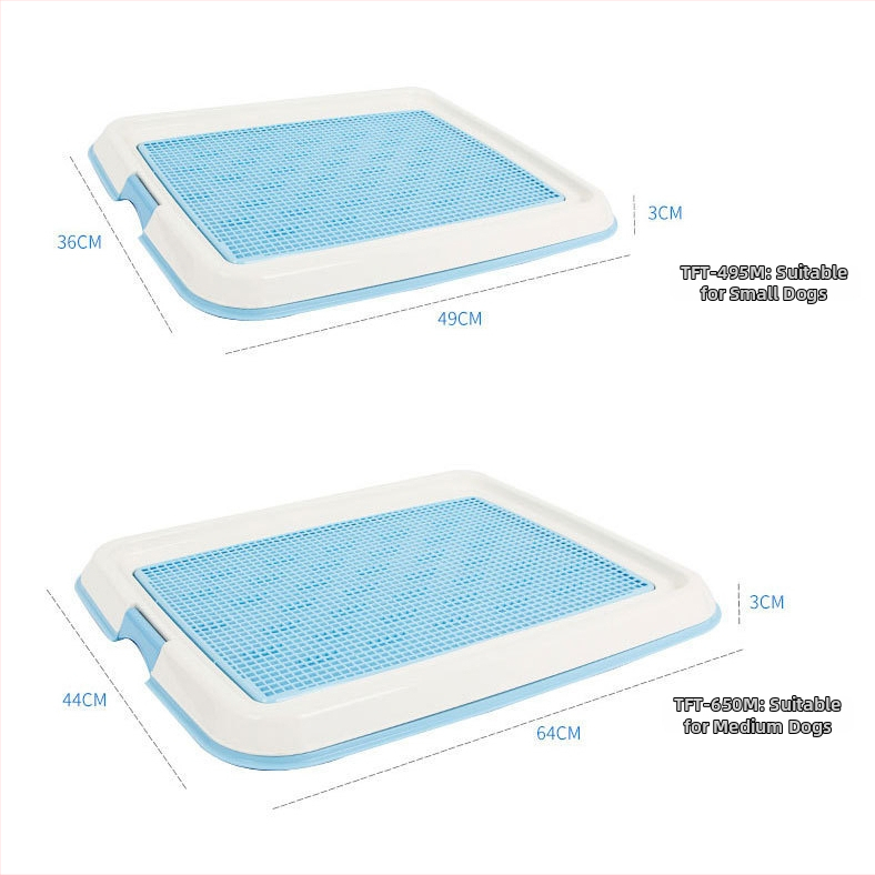 Подложка за кучета с решетка за малки и средни породи, против пръски и оставя краката сухи. Марка: Alice; Материал: пластмаса; Не е внос