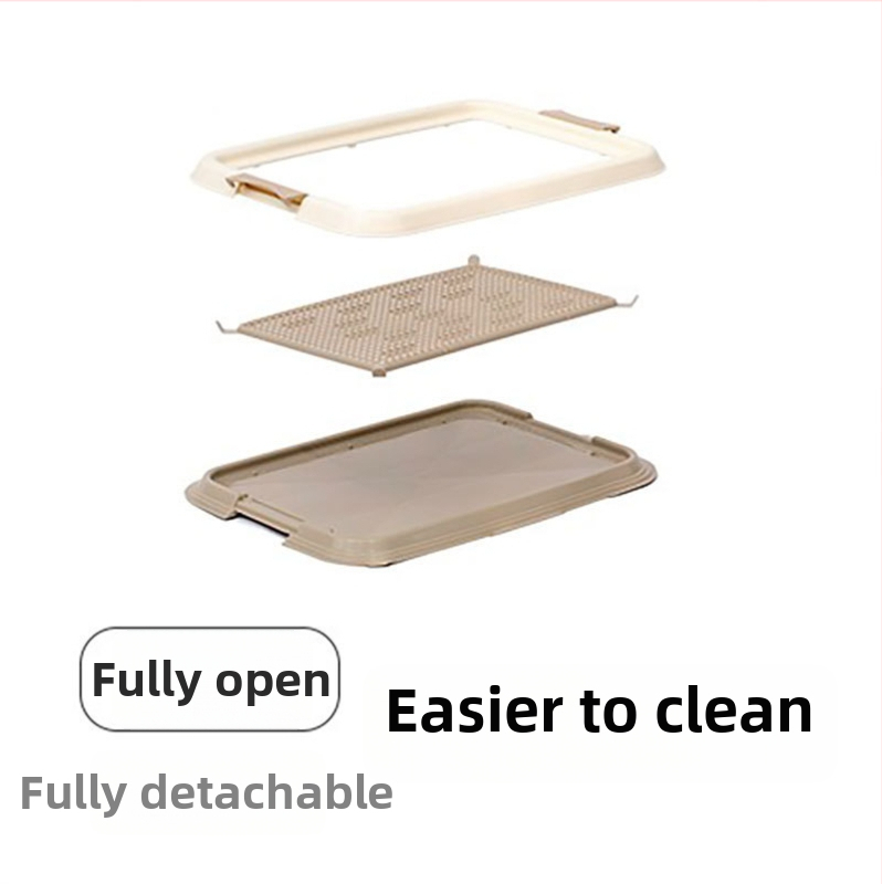 Подложка за кучета с решетка за малки и средни породи, против пръски и оставя краката сухи. Марка: Alice; Материал: пластмаса; Не е внос