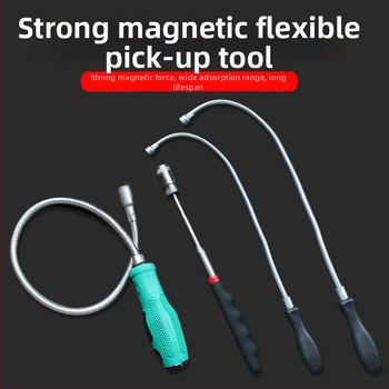 Magnētiskā sūkšanas nūjiņa – saliekama, mājas lietošanai, metriskā un imperiālā formātā, 1 komplekts